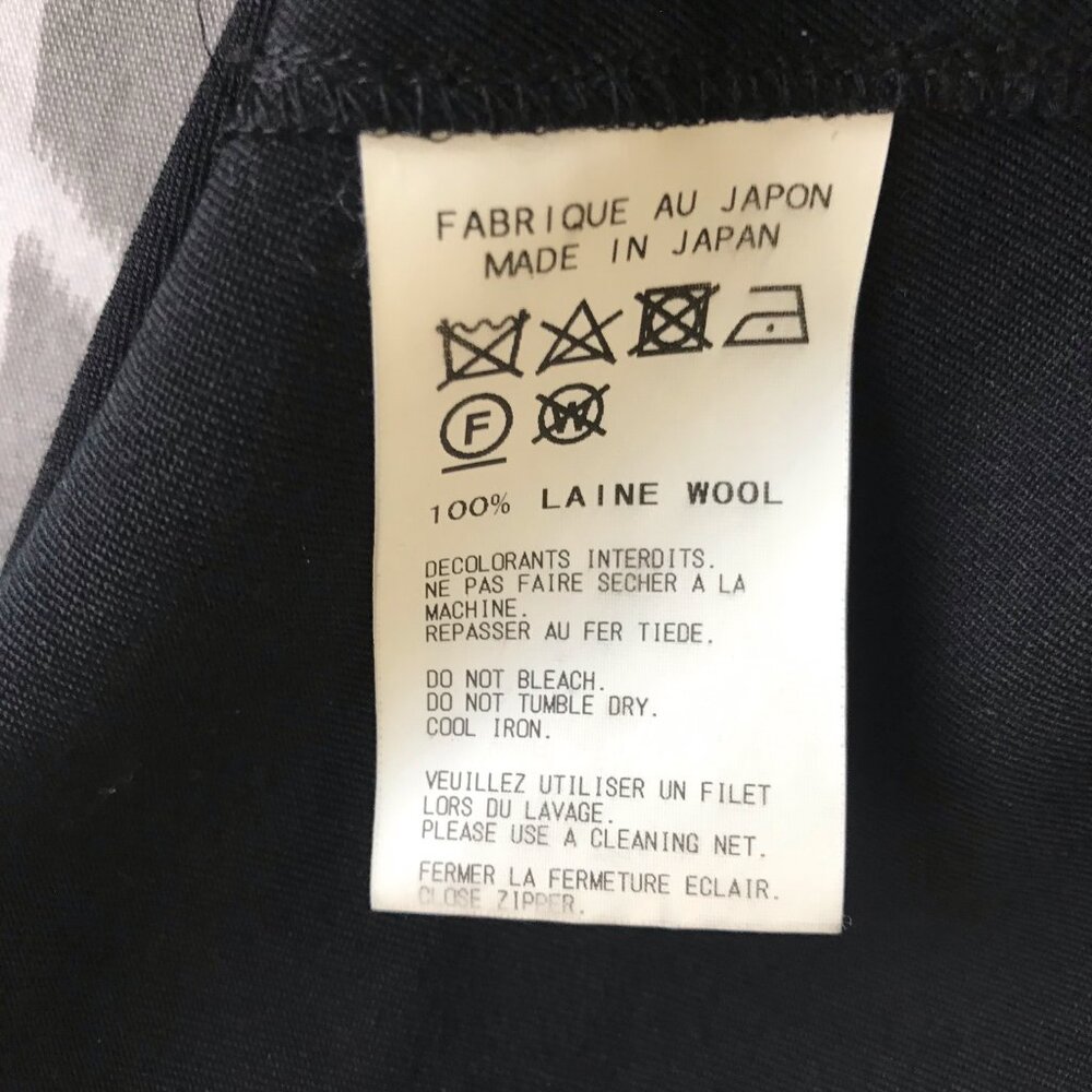 Yohji Yamamoto Pour Homme Convertible Overall - Black - Wool - Picture 14 of 14